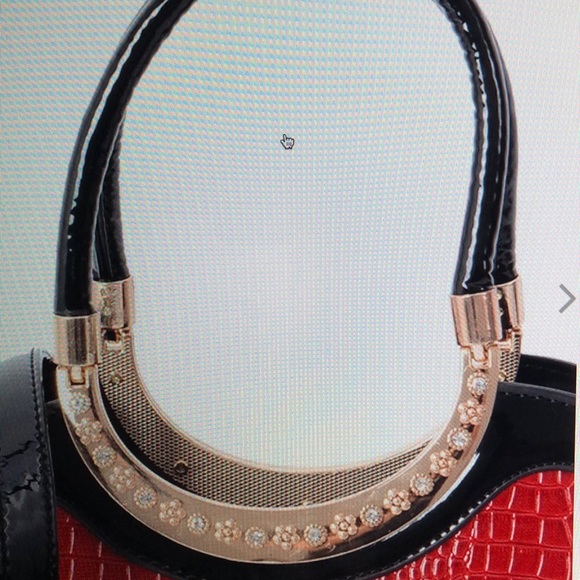 RED LIZARD SKIN BAG - Picture 7 of 7